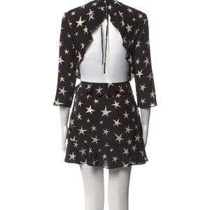 Realization Par star silk backless dress